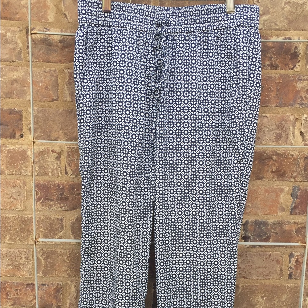 J.Crew Ikat Summer Drawstring Pants Size4